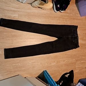 A&F High Rise Skinny Jeans in industrial black Long